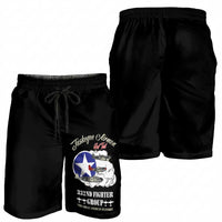 Tuskegee Airmen WWII Heroes Shorts for Men The Great American Aviators Black Art - Wonder Print Shop