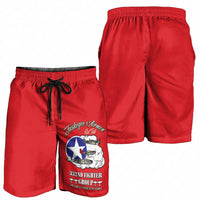 Tuskegee Airmen WWII Heroes Shorts for Men The Great American Aviators Red Art - Wonder Print Shop