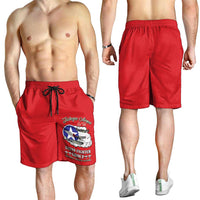 Tuskegee Airmen WWII Heroes Shorts for Men The Great American Aviators Red Art - Wonder Print Shop