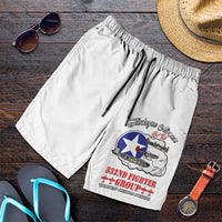 Tuskegee Airmen WWII Heroes Shorts for Men The Great American Aviators White Art - Wonder Print Shop