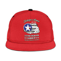 Tuskegee Airmen WWII Heroes Snapback Cap The Great American Aviators Red Art - Wonder Print Shop