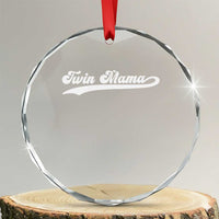 Twin Mama Crystal Glass Ornament Pregnancy Announcement New Mom Gift