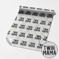 Twin Mama Wrapping Paper Roll Pregnancy Announcement New Mom Mothers Day Gift