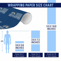 Twin Mom Wrapping Paper Roll Make It A Double Patriotic USA Flag Gift