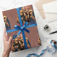 Two Fiddy 250th Anniversary Wrapping Paper Roll Funny Founding Father 4th of July