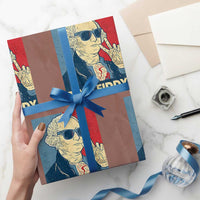 Two Fiddy George Washington 250th Anniversary Wrapping Paper Roll Funny 4th of July