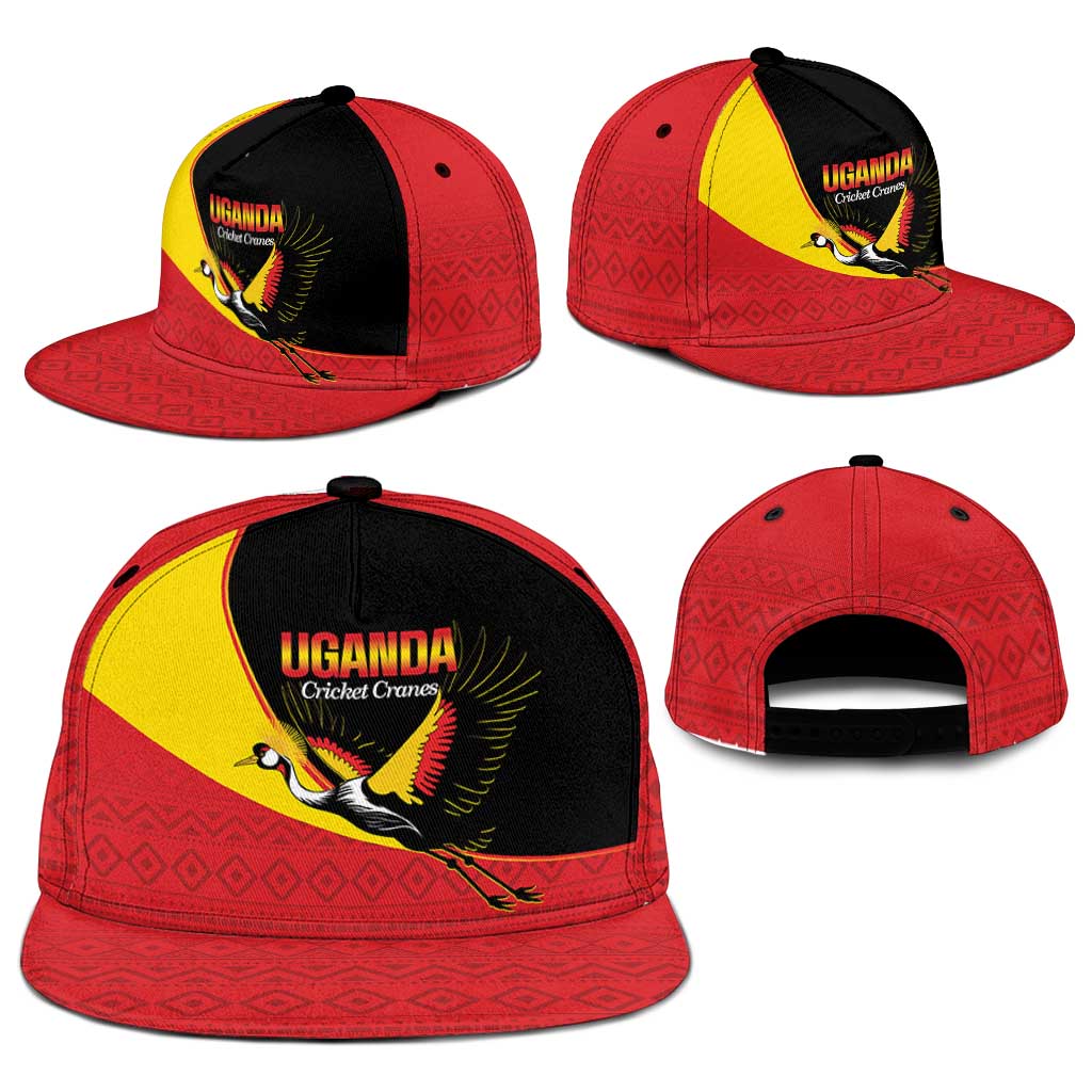 Uganda Cricket Snapback Cap Go Cranes African Pattern - Wonder Print Shop