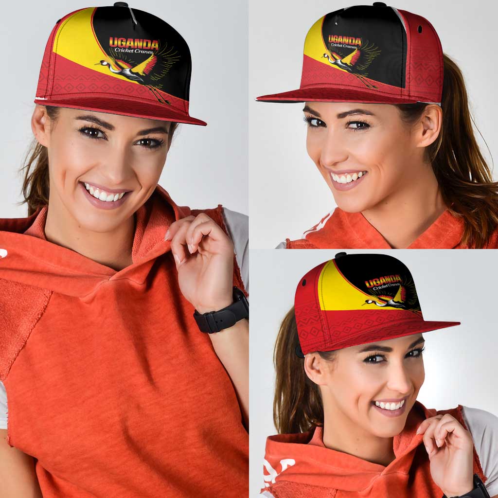 Uganda Cricket Snapback Cap Go Cranes African Pattern - Wonder Print Shop