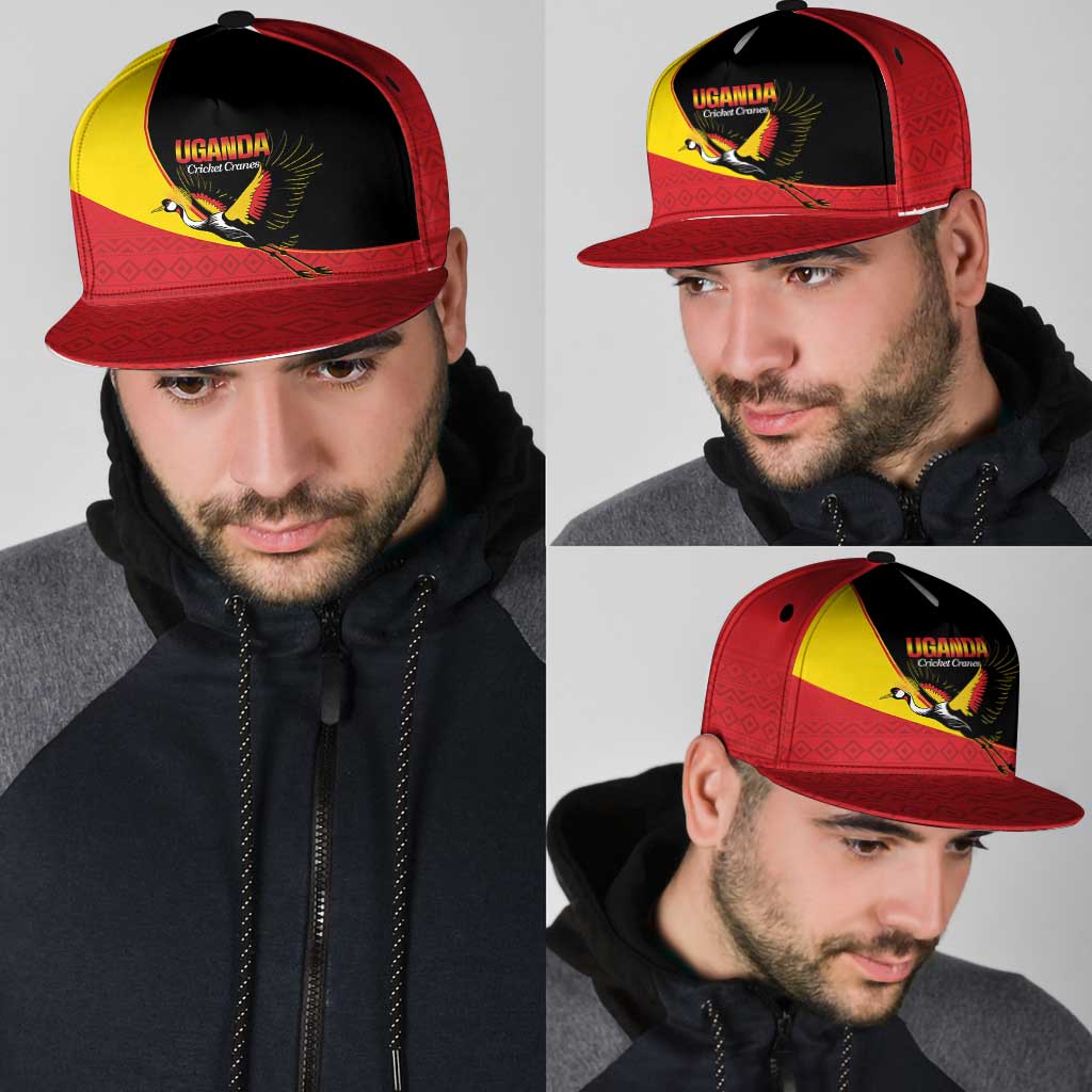 Uganda Cricket Snapback Cap Go Cranes African Pattern - Wonder Print Shop