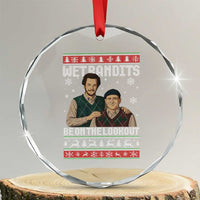 Ugly Christmas Movie Crystal Glass Ornament Funny Wet Bandits Home Xmas Alone - Wonder Print Shop