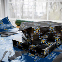 Ugly Sweater Hanukkah Wrapping Paper Roll Not Today Santa Chanukah Jewish Festival Jew