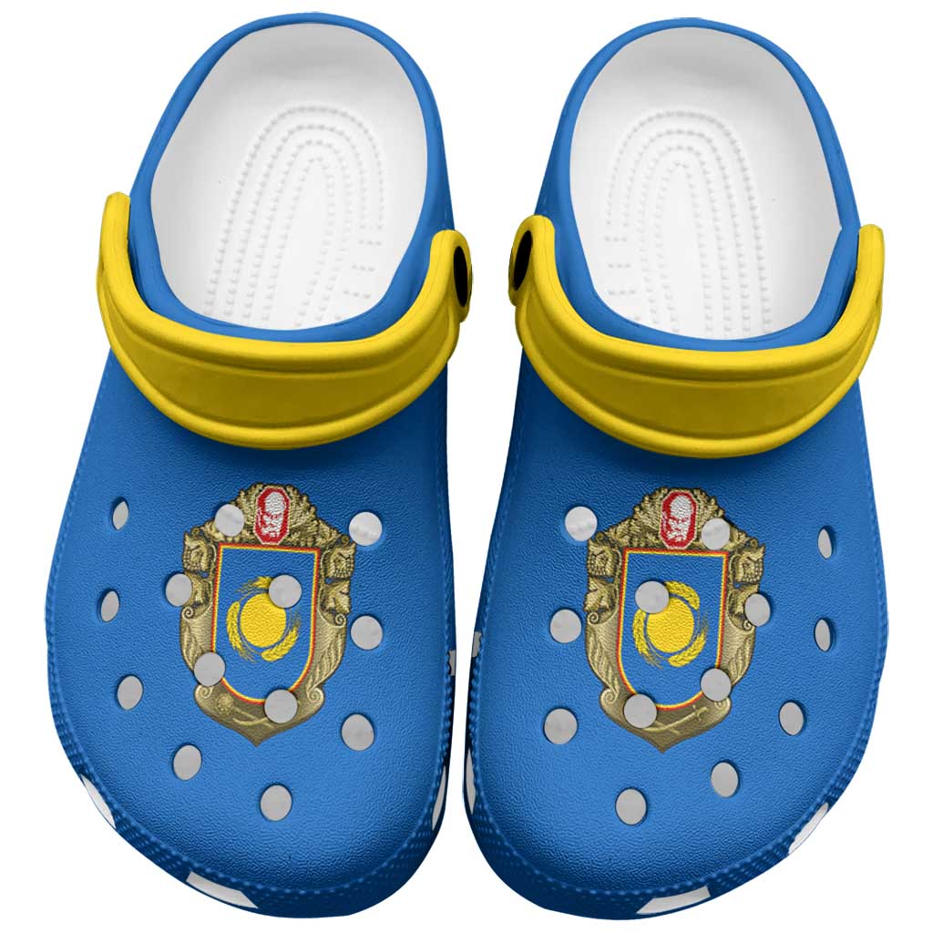 Ukraine Cherkasy Oblast Clogs Shoes Flag Color Inspiration