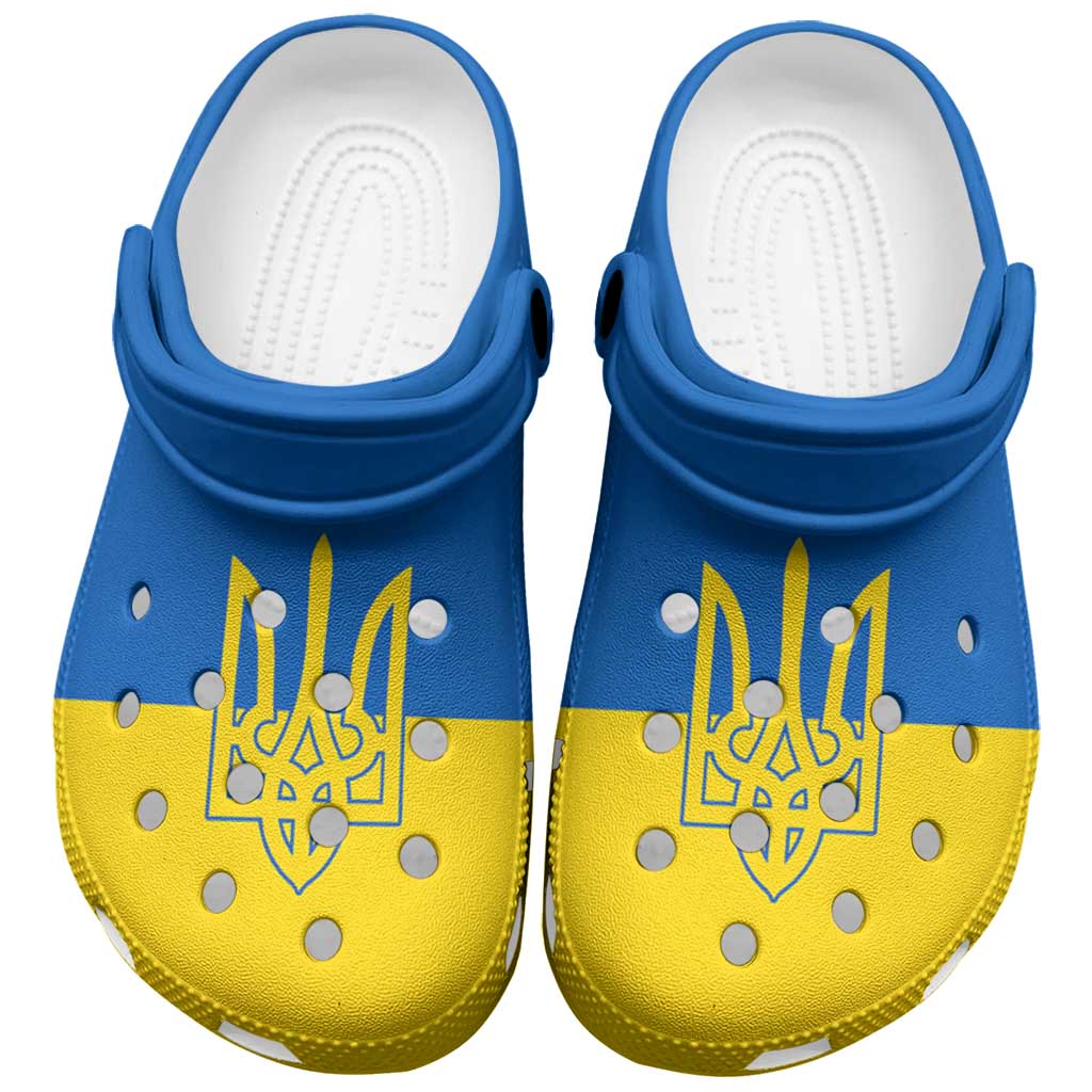 Ukraine Clogs Shoes Flag Color Inspiration - Wonder Print Shop