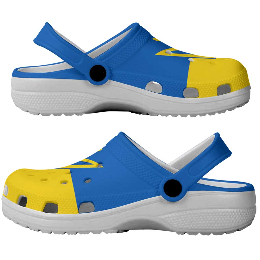 Ukraine Clogs Shoes Flag Color Inspiration - Wonder Print Shop