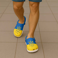 Ukraine Clogs Shoes Flag Color Inspiration - Wonder Print Shop