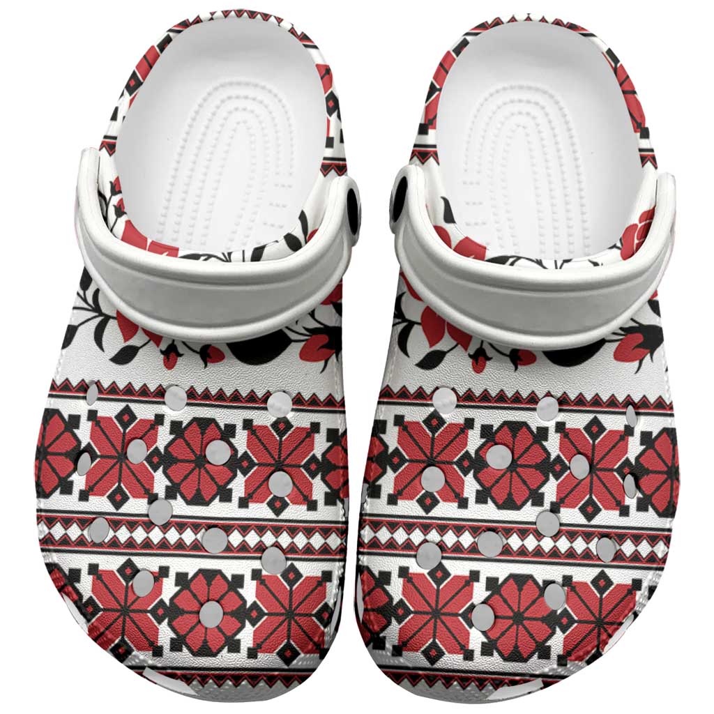Ukraine Clogs Shoes Ukrainian Traditional Folk Patterns - Wonder Print Shop