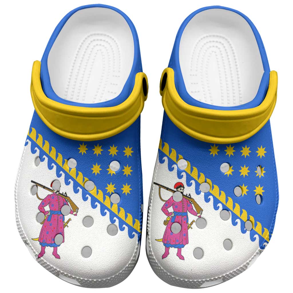 Ukraine Dnipropetrovsk Oblast Clogs Shoes Flag Color Inspiration