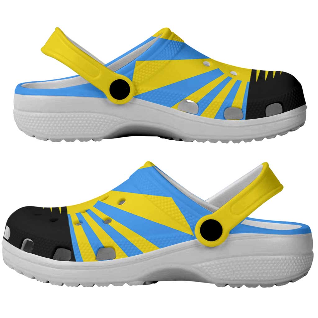Ukraine Donetsk Oblast Clogs Shoes Flag Color Inspiration