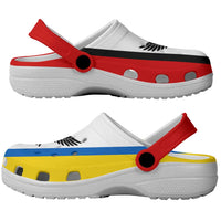 Ukraine Ivano-Frankivsk Oblast Clogs Shoes Flag Color Inspiration