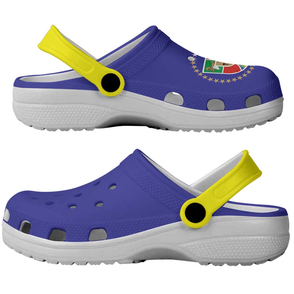 Ukraine Luhansk Oblast Clogs Shoes Flag Color Inspiration