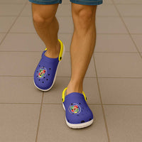 Ukraine Luhansk Oblast Clogs Shoes Flag Color Inspiration