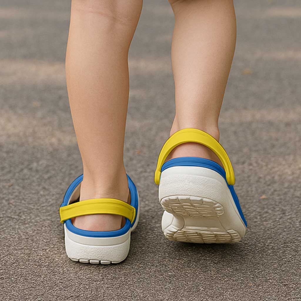Ukraine Lviv Oblast Clogs Shoes Flag Color Inspiration