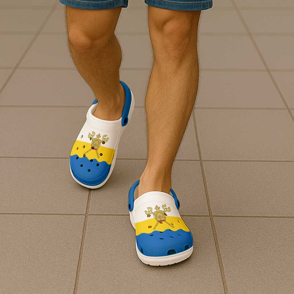 Ukraine Mykolaiv Oblast Clogs Shoes Flag Color Inspiration