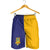 Ukraine National Football Shorts for Men The Blue and Yellow with Map Half Style - Wonder Print Shop