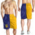 Ukraine National Football Shorts for Men The Blue and Yellow with Map Half Style - Wonder Print Shop