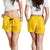 Ukraine National Football Shorts for Women Vyshyvanka Inspired Geometry - Wonder Print Shop
