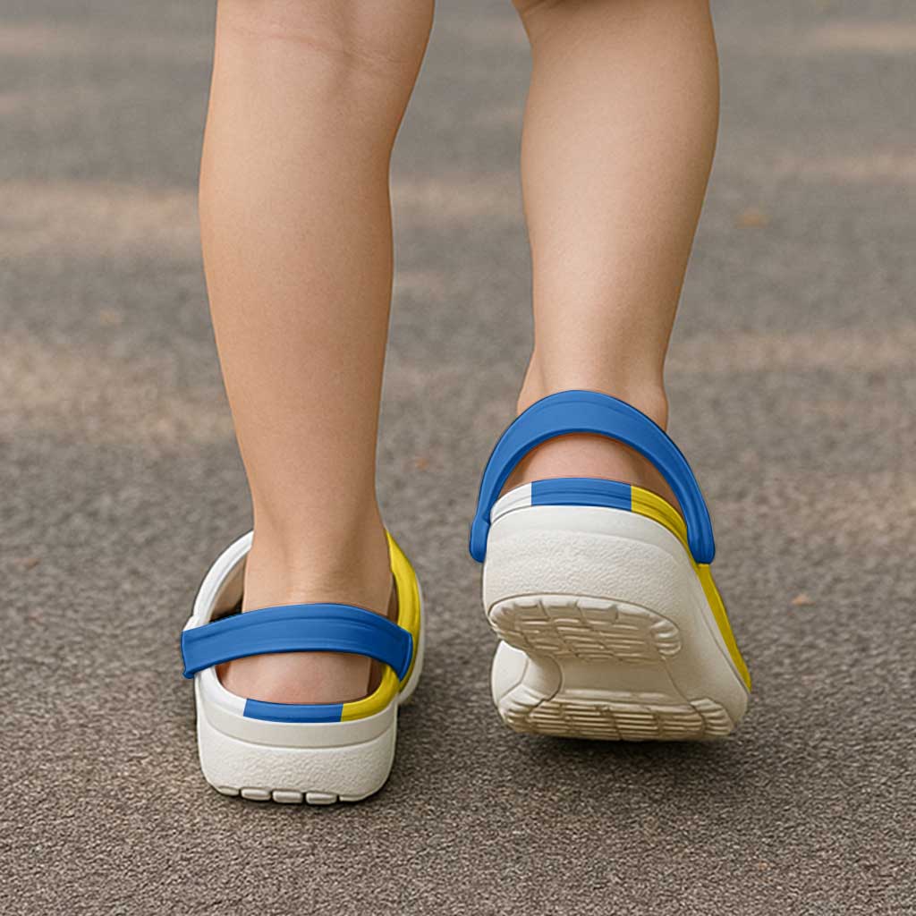 Ukraine Odesa Oblast Clogs Shoes Flag Color Inspiration