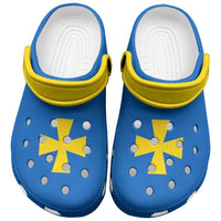 Ukraine Poltava Oblast Clogs Shoes Flag Color Inspiration