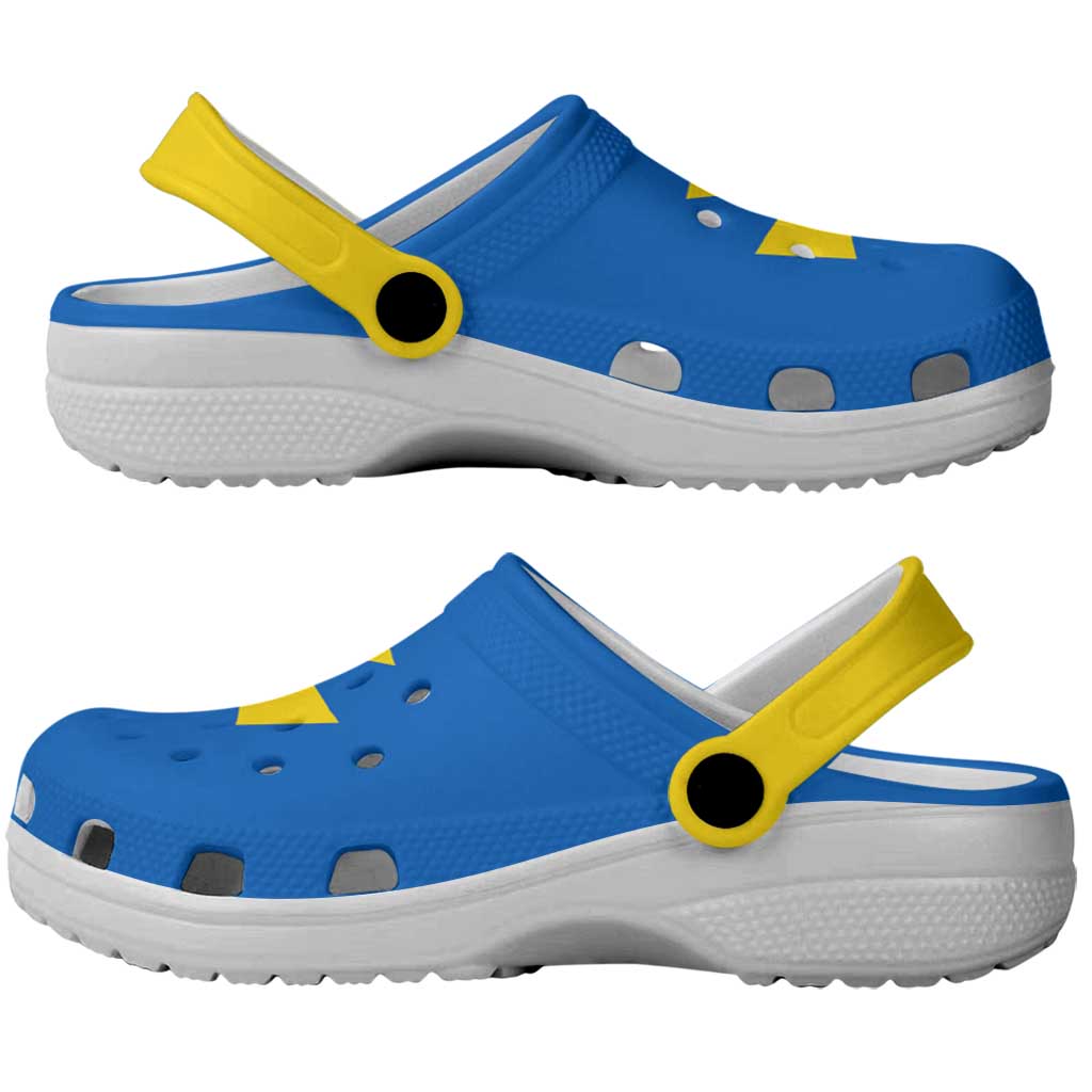 Ukraine Poltava Oblast Clogs Shoes Flag Color Inspiration