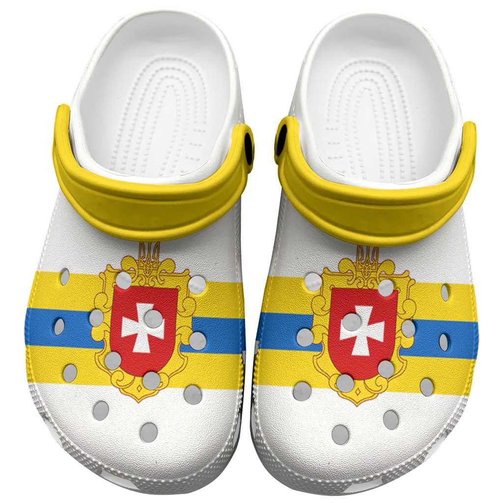 Ukraine Rivne Oblast Clogs Shoes Flag Color Inspiration