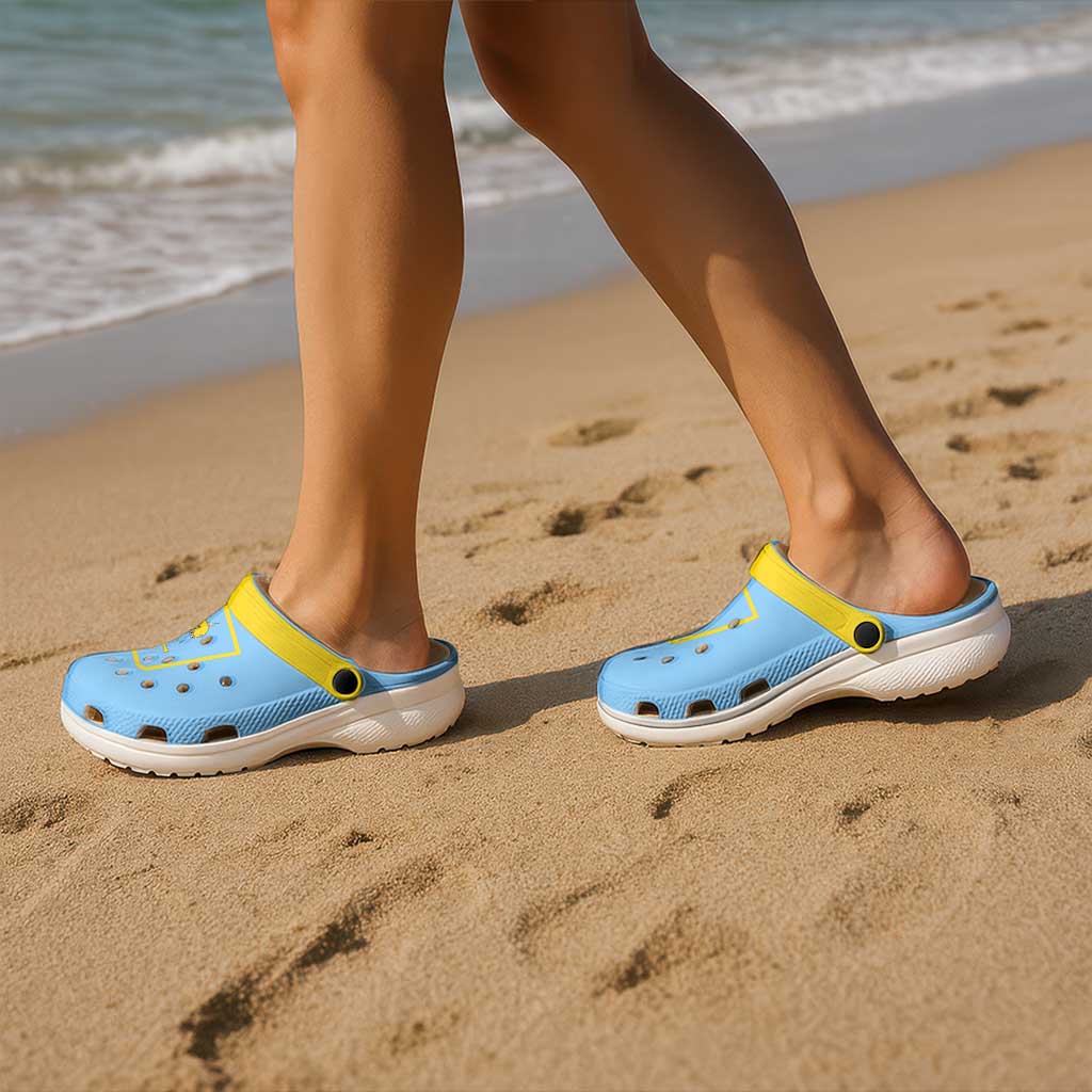 Ukraine Sumy Oblast Clogs Shoes Flag Color Inspiration