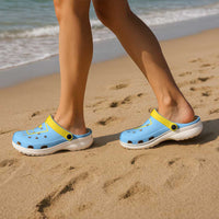 Ukraine Sumy Oblast Clogs Shoes Flag Color Inspiration