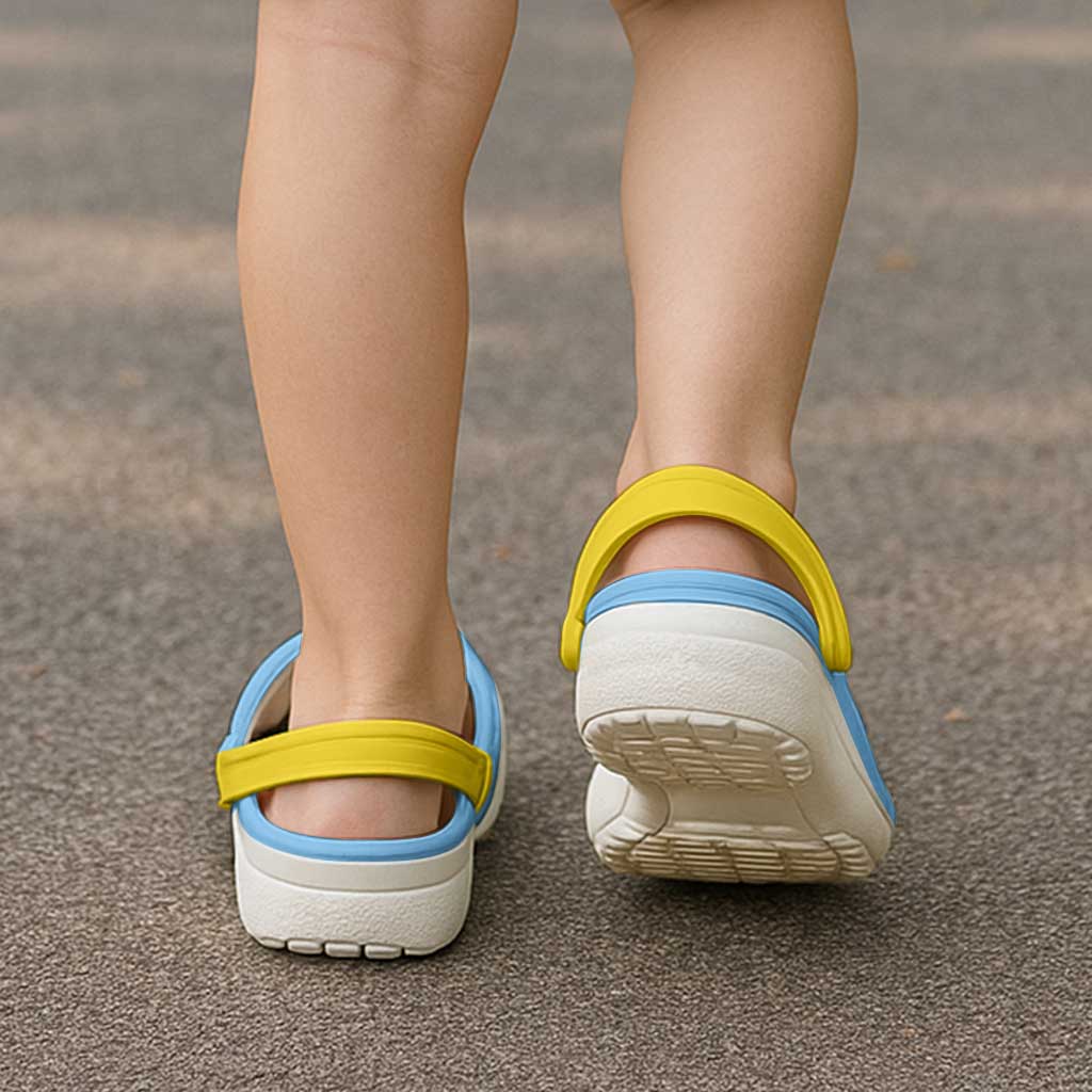 Ukraine Sumy Oblast Clogs Shoes Flag Color Inspiration