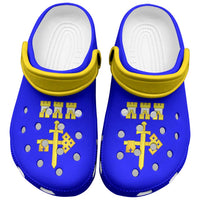 Ukraine Ternopil Oblast Clogs Shoes Flag Color Inspiration
