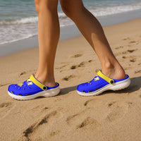 Ukraine Ternopil Oblast Clogs Shoes Flag Color Inspiration