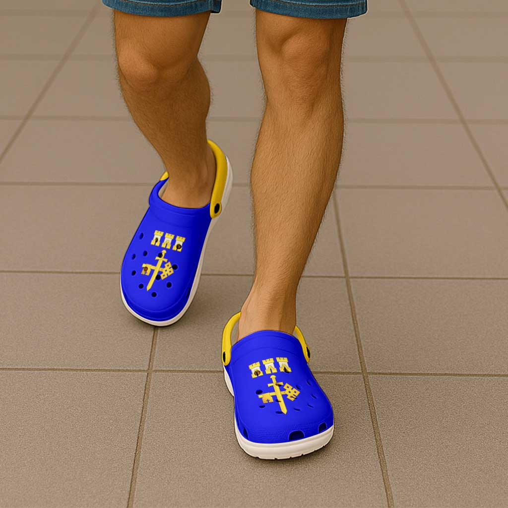 Ukraine Ternopil Oblast Clogs Shoes Flag Color Inspiration