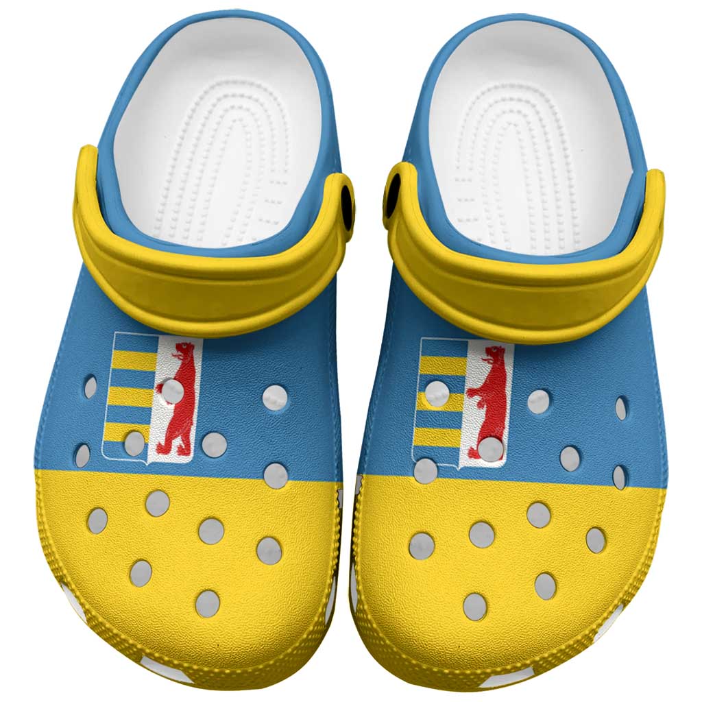 Ukraine Zakarpattia Oblast Clogs Shoes Flag Color Inspiration