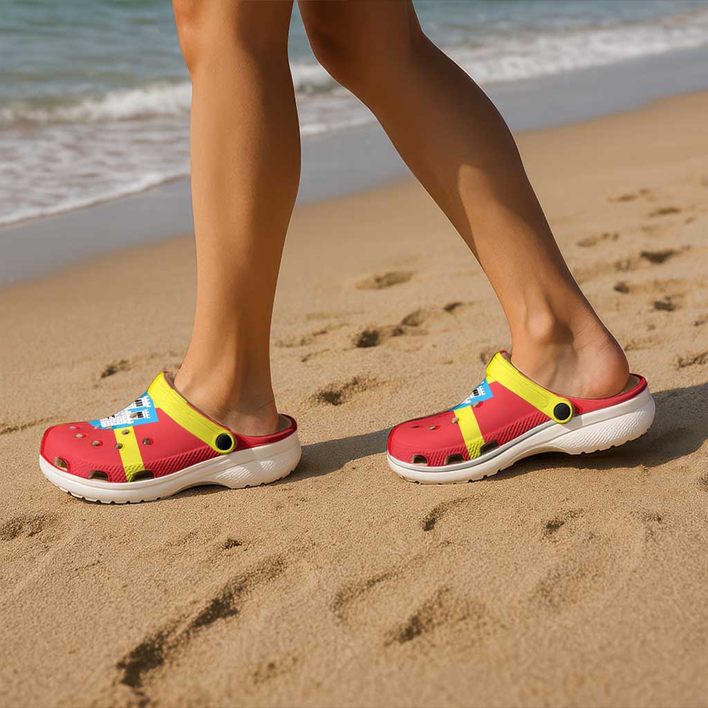 Ukraine Zhytomyr Oblast Clogs Shoes Flag Color Inspiration