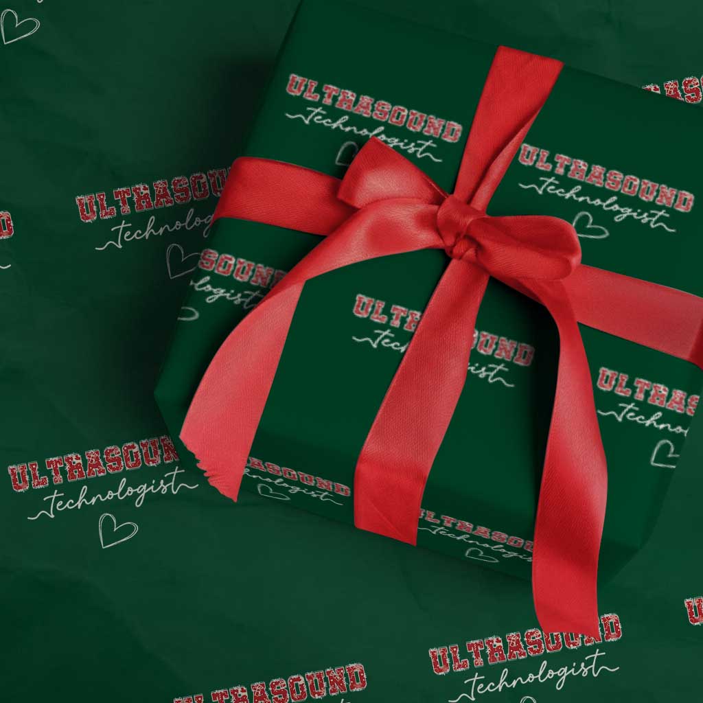Ultrasound Tech Christmas Wrapping Paper Roll Technologist Gift Sonographer Sonography Student - Wonder Print Shop