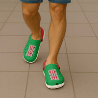 Umbria Italy Clogs Shoes Flag Color Inspiration - Wonder Print Shop