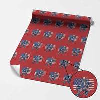 Uncle Sam Hockey Player 4th of July American Flag Wrapping Paper Roll