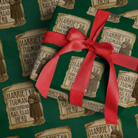Underground Railroad Hero Harriet Tubman Wrapping Paper Roll Feminist History Gift