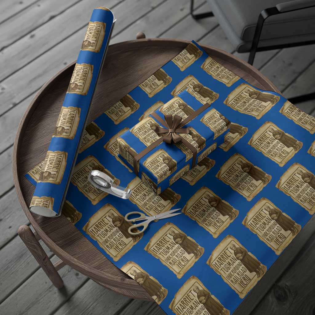Underground Railroad Hero Harriet Tubman Wrapping Paper Roll Feminist History Gift