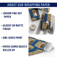 Underground Railroad Hero Harriet Tubman Wrapping Paper Roll Feminist History Gift