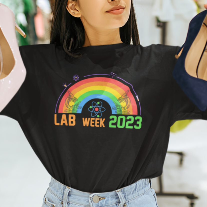 Medical Lab Tech T Shirt Lab Week 2023 Medical Laboratory Science Lab Rainbow - Wonder Print Shop