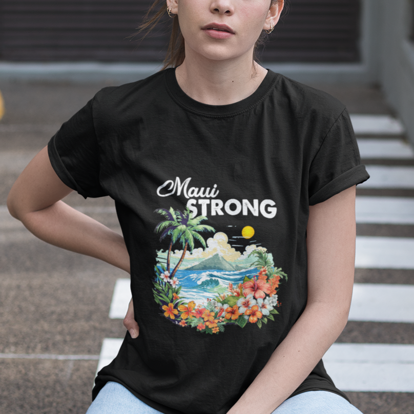 Maui Strong Hawaii Strong Pray For Maui Island T Shirt - Wonder Print Shop